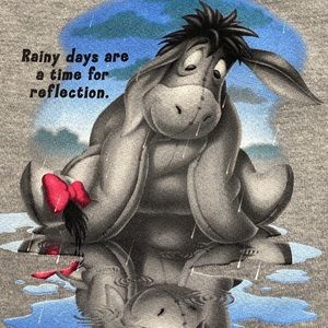 Eeyore Disney store grey sweatshirt vintage